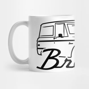 1966-1977 Ford Bronco Black With Logo Mug